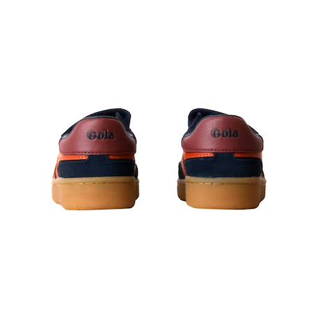 Baskets enfant basses à scratch 1cka+Jade candy soleil gomme+Marine blanc cassé saphire gomme+Marine orange+Soleil noir vert gomme+Vert orange moody marine gomme 4 - vertbaudet enfant 