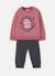 Ensemble fille molleton imprimé fleurs Rose 1 - vertbaudet enfant 