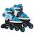 Rollers enfants alignés et ajustable, basic Noir/bleu 1 - vertbaudet enfant 