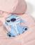 Doudoune sans manches avec capuche et imprimés stitch Rose clair 4 - vertbaudet enfant 