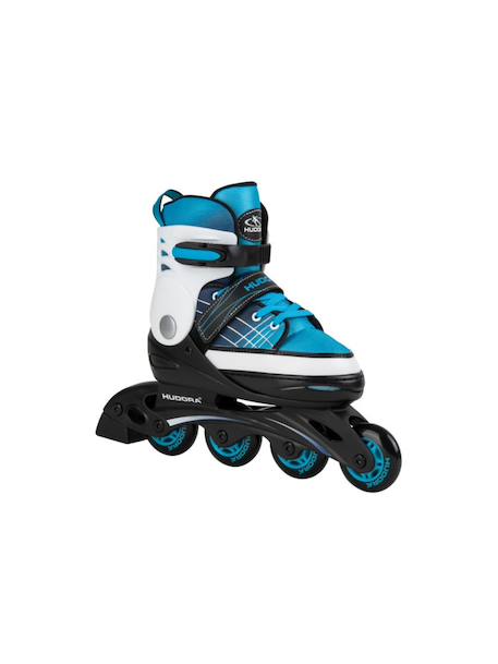 Rollers enfants alignés et ajustable, basic Noir/bleu 2 - vertbaudet enfant 
