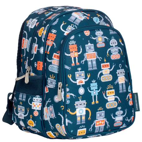 Sac à dos isotherme fleurs du jardin Bleu menthol+Kaki+Princesses+Robot+Rose+Saumon+Vert+Violet, blanc, jaune 19 - vertbaudet enfant 