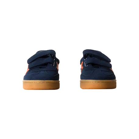 Baskets enfant basses à scratch 1cka+Jade candy soleil gomme+Marine blanc cassé saphire gomme+Marine orange+Soleil noir vert gomme+Vert orange moody marine gomme 5 - vertbaudet enfant 