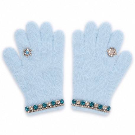 Gants doux et élégants avec bijoux mademoiselle Bleu 1 - vertbaudet enfant 