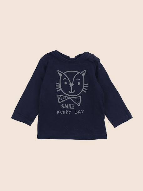 Tee-shirt - 3 mois Bleu 1 - vertbaudet enfant 