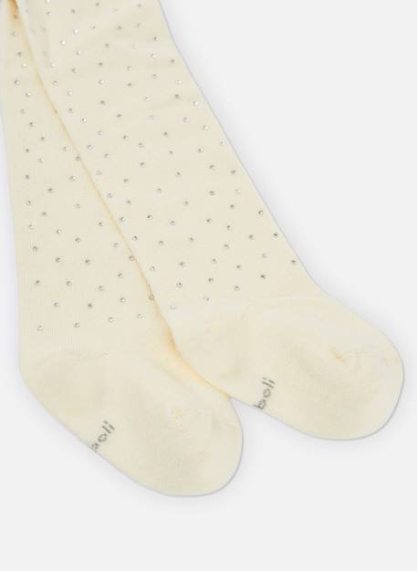 Collant fille avec strass Blanc 2 - vertbaudet enfant 