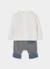 Ensemble bébé garçon maille à carreaux Gris 3 - vertbaudet enfant 