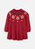 Robe fille imprimée fleurs Rouge 1 - vertbaudet enfant 
