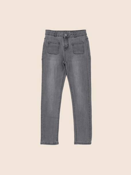 Jean - 9 ans Gris 1 - vertbaudet enfant 