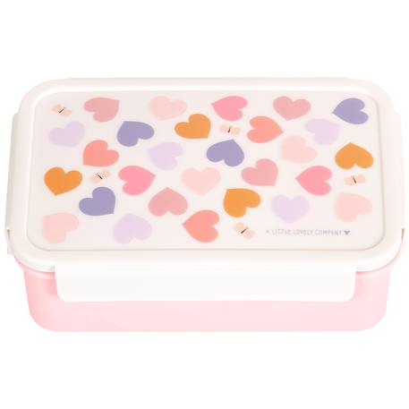 Lunch box cœurs (1,2 l) Rose, orange, violet 2 - vertbaudet enfant 