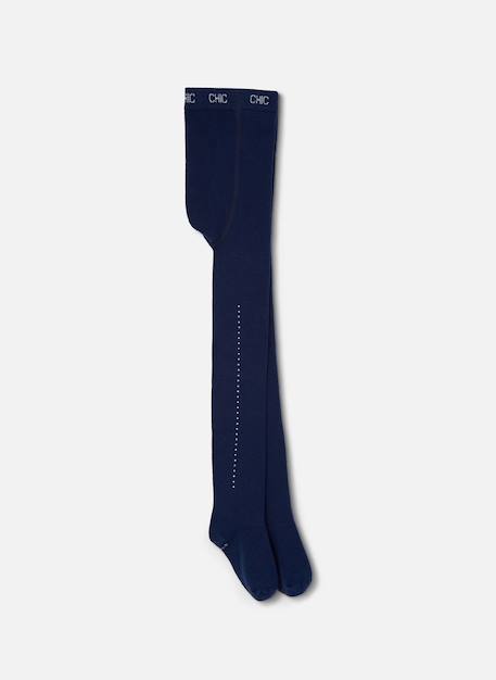 Collant fille avec perles Bleu 1 - vertbaudet enfant 