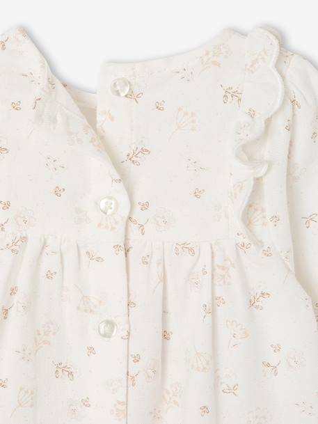 Ensemble robe et collants bébé fille écru 6 - vertbaudet enfant 