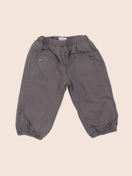 Pantalon doublé - 6 mois Gris 1 - vertbaudet enfant 