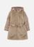 Parka fille en tissu technique avec ceinture Jaune 2 - vertbaudet enfant 