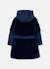 Parka fille en tissu technique avec ceinture Bleu 2 - vertbaudet enfant 
