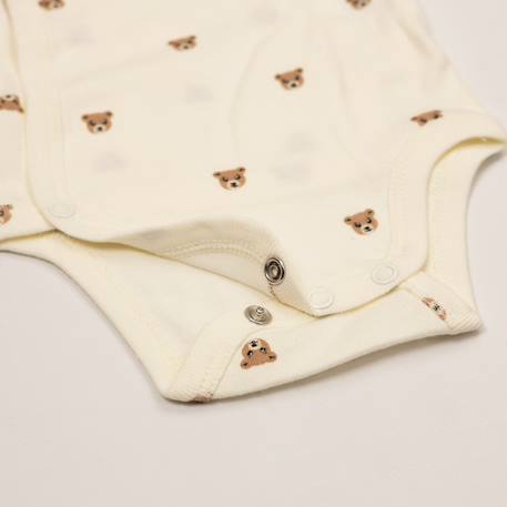 Lot de 2 bodies bébé Beige+Crudo 11 - vertbaudet enfant 