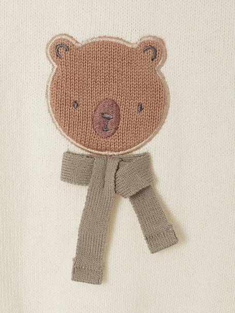 Pull bébé naissance tricot écru 3 - vertbaudet enfant 