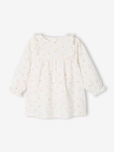 Ensemble robe et collants bébé fille écru 2 - vertbaudet enfant 