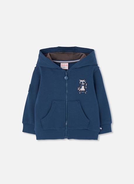 Sweat-shirt garçon broderie raton laveur Bleu 2 - vertbaudet enfant 