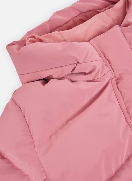 Parka fille en tissu technique à capuche Rose 4 - vertbaudet enfant 
