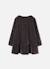 Robe fille en velours avec volants Marron 2 - vertbaudet enfant 