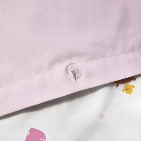 Parure de lit imprimée 100% coton, capybara Rose 5 - vertbaudet enfant 