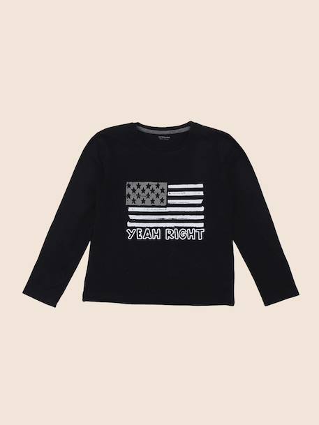 Tee-shirt - 8 ans Noir 1 - vertbaudet enfant 