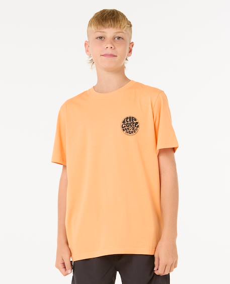 T-shirt à manches courtes wetsuit icons enfant Bleu marine foncé+Mandarin zest+Noir+Ocre+Piscine à vagues 7 - vertbaudet enfant 