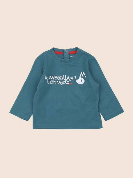 Tee-shirt - 9 mois Vert 1 - vertbaudet enfant 
