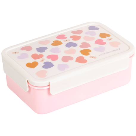 Lunch box cœurs (1,2 l) Rose, orange, violet 1 - vertbaudet enfant 
