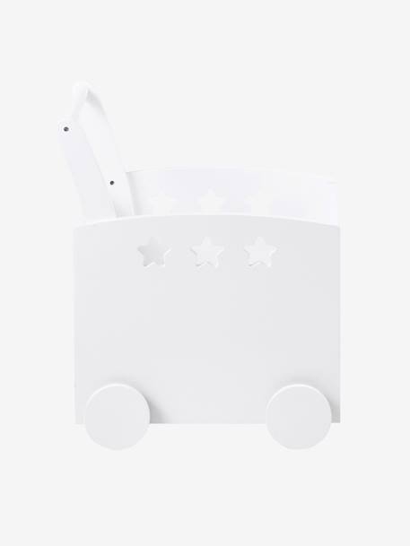 Coffre à Jouets Ligne Grande Ourse Blanc/bois - 43x69,6x45cm Avec Piston Anti-Pincement
