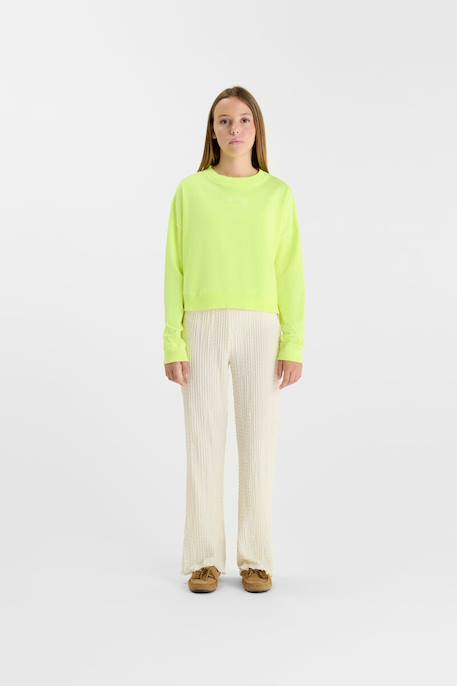 Sweat-shirt nilagi Yellow fluo 2 - vertbaudet enfant 