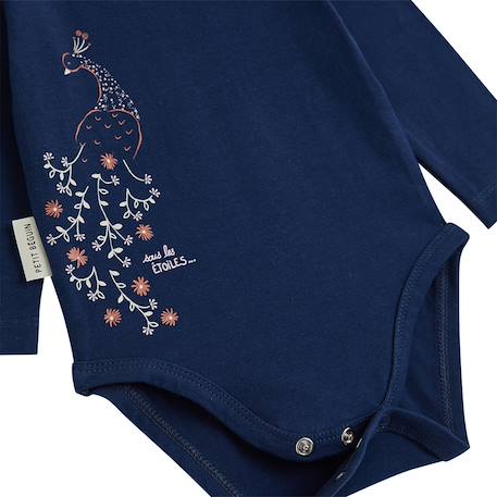 Lot de 2 bodies bébé manches longues ollie Bleu 5 - vertbaudet enfant 