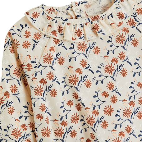 Blouse enfant en popeline ollie Vanille 4 - vertbaudet enfant 