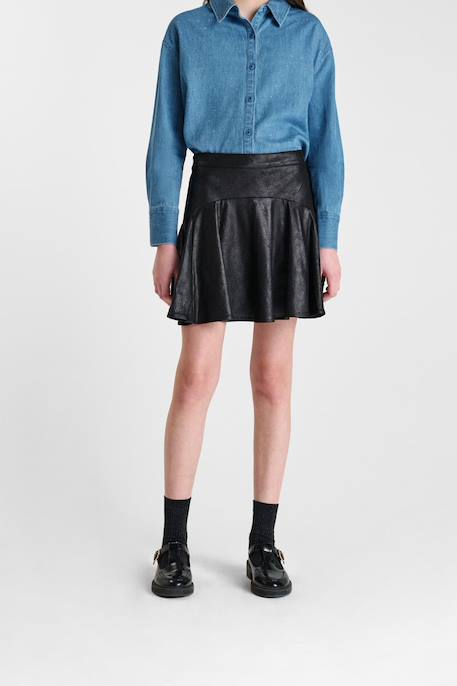Jupe evasée, patineuse milagi Black 1 - vertbaudet enfant 