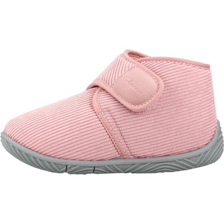 Chaussons fille à scratch Rose 2 - vertbaudet enfant 