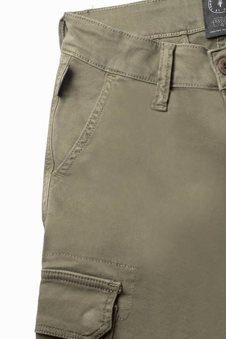 Jeans carotte, longueur 34 Khaki 4 - vertbaudet enfant 