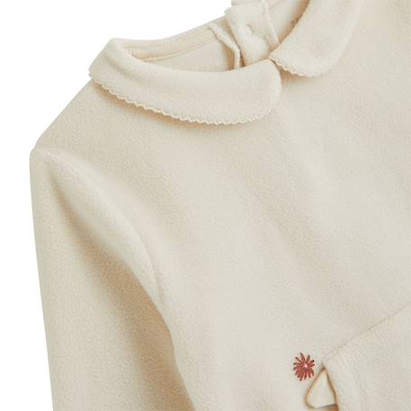 Pyjama fille 2 pièces en polaire ollie Vanille 3 - vertbaudet enfant 
