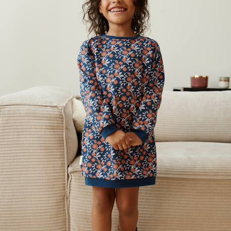 Robe fille en molleton ollie Bleu 5 - vertbaudet enfant 