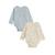 Lot de 2 bodies bébé manches longues ouverture croisée voix lactée Bleu 2 - vertbaudet enfant 