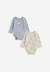 Lot de 2 bodies bébé manches longues pistache Gris 1 - vertbaudet enfant 