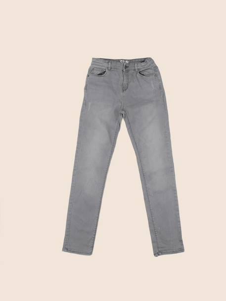 Jean - 12 ans Gris 1 - vertbaudet enfant 