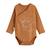 Lot de 2 bodies bébé manches longues ouverture croisée caramel Marron 4 - vertbaudet enfant 