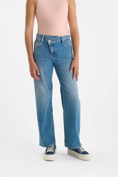 Fille-Jean-Jeans droite carry, longueur 34