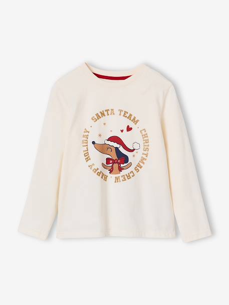 Pyjama enfant fille Capsule Famille écru 4 - vertbaudet enfant 