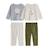 Lot de 2 pyjamas bébé 2 pièces en velours pistache Beige 2 - vertbaudet enfant 