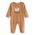 Lot de 2 pyjamas bébé en velours ouverture zippée caramel Marron 3 - vertbaudet enfant 