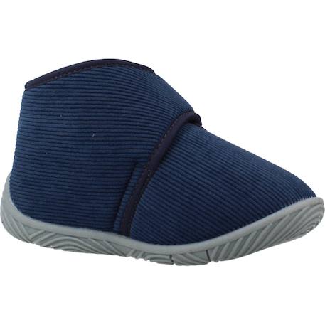 Chaussons garçon à scratch Bleu+Vert 5 - vertbaudet enfant 