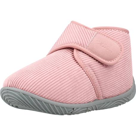 Chaussons fille à scratch Rose 4 - vertbaudet enfant 