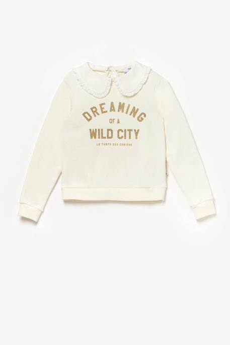 Sweat-shirt hollygi Antic white 1 - vertbaudet enfant 
